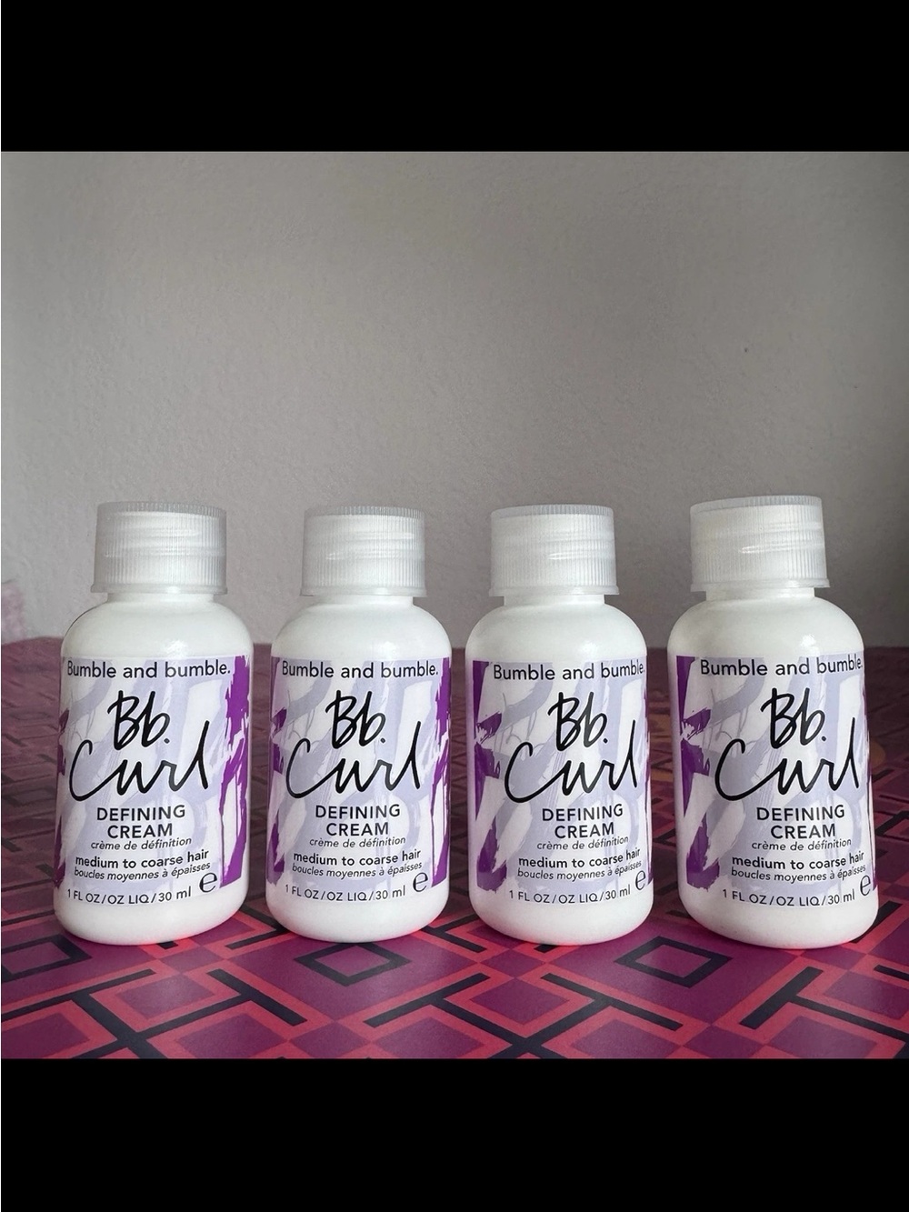 4 x Bumble and Bumble Bb Curl Defining Cream 1oz/30ml Travel Size NEW